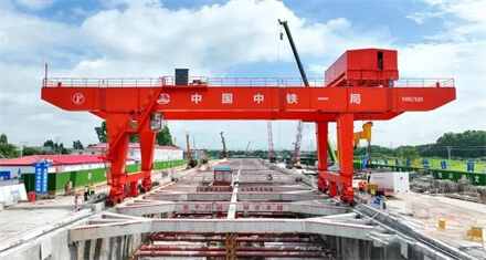 double girder gantry cranes for subway slag discharge